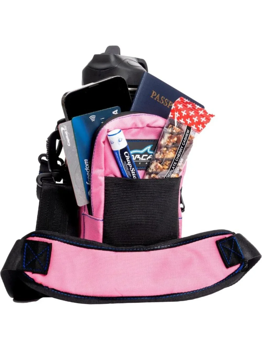 Insulated 32 oz Water Bottle Sling with Carry Handle & Shoulder Strap - Perfect